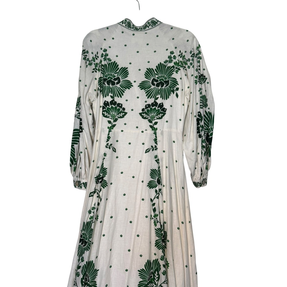 Farm Rio Forest Soul Maxi Dress Long Sleeve V-Neck Forest Whimsy NWT - Picture 14 of 14